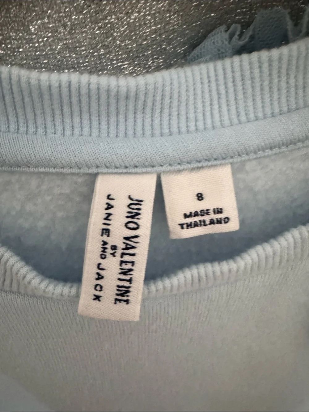 Janie & Jack Juno Valentine Light Blue 2 piece set Size 8